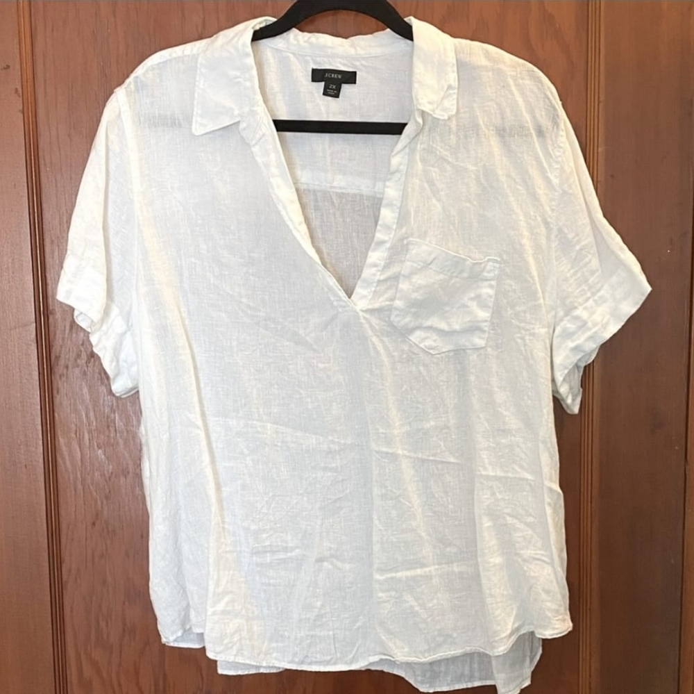 J. Crew Linen Popover